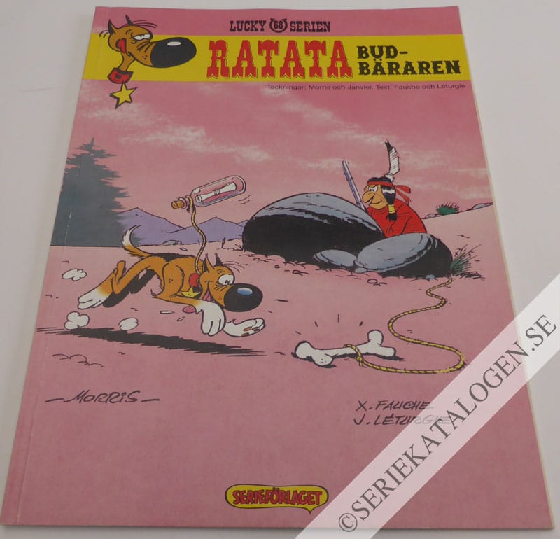 Framsida på Lucky Lukes äventyr #68 - Ratata - budbäraren (1995)