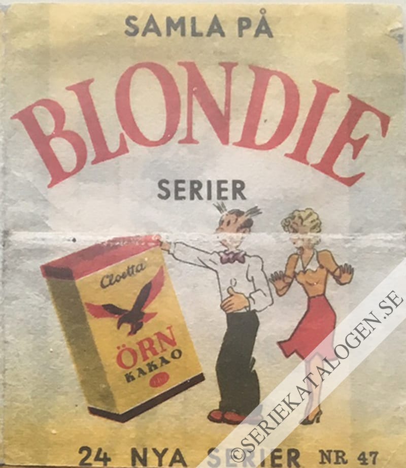 Framsida på Blondie-serier #47 (19??)