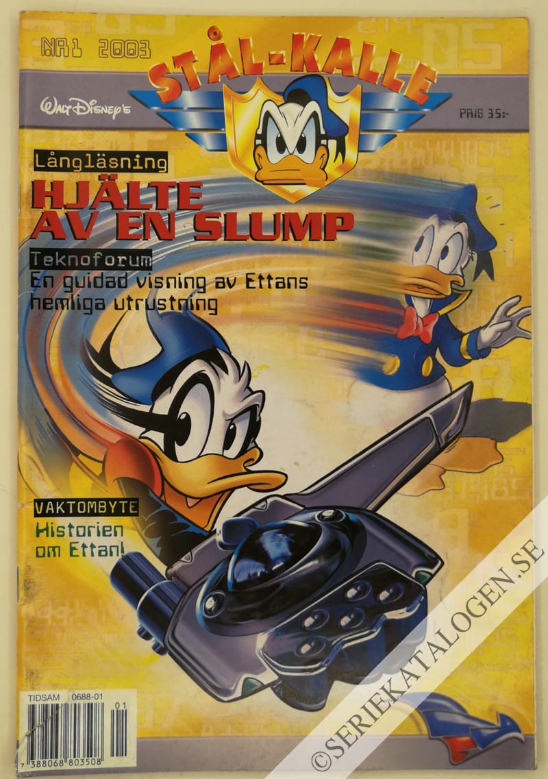 Framsida på Stål-Kalle #1 - Hjälte av en slump (2003)