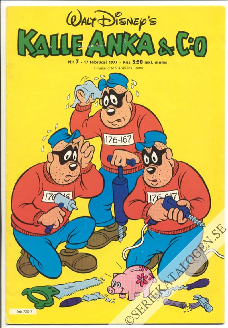 Framsida på Kalle Anka & C:o #7 (1977)