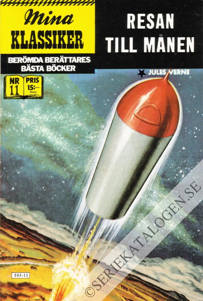 Framsida på Mina klassiker Resan till månen (1988)