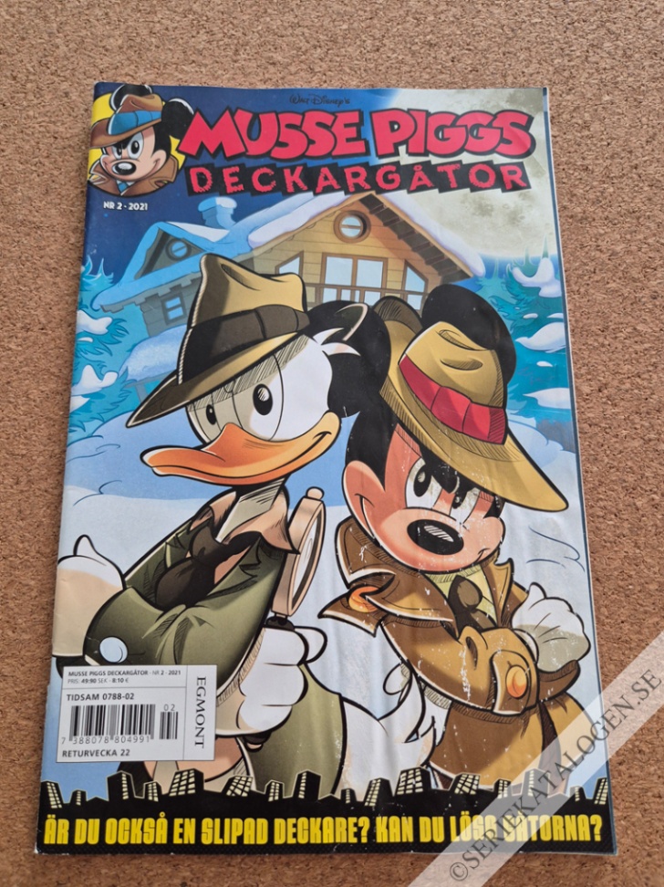 Framsida på Musse Piggs deckargåtor #2 (2021)