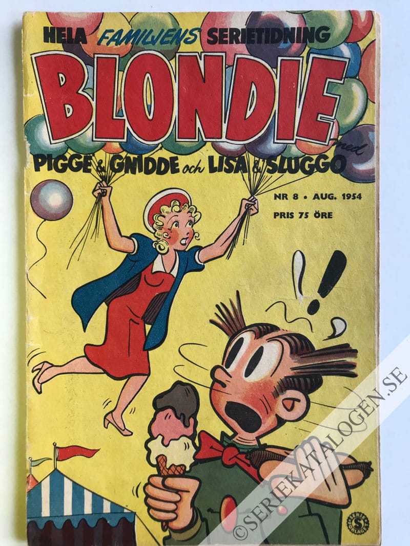 Framsida på Blondie #8 (1954)