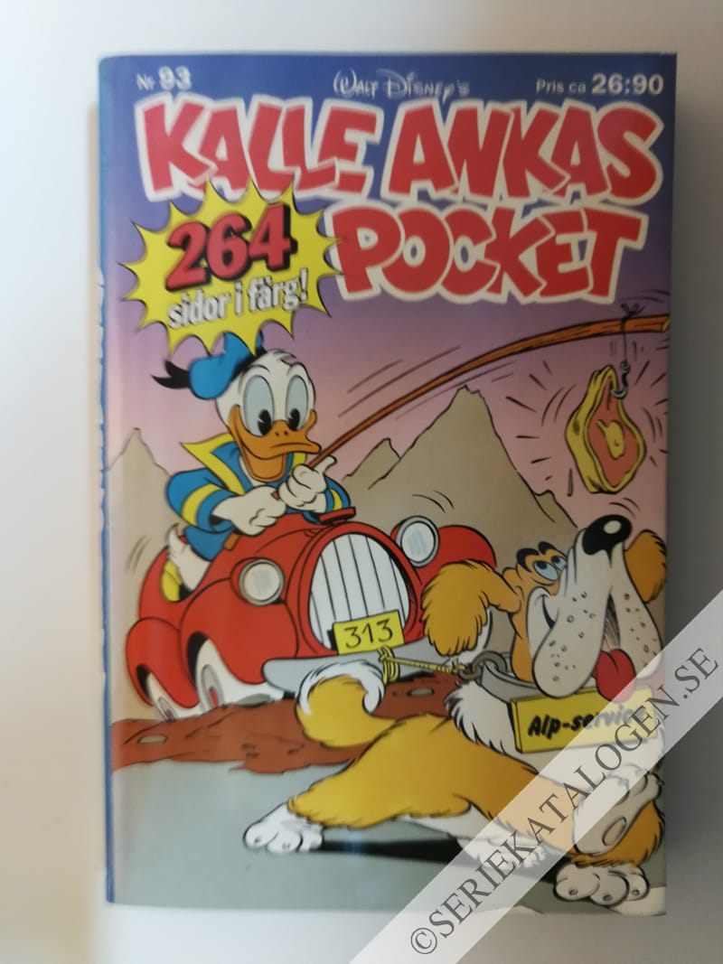 Framsida på Kalle Ankas pocket #93 - Alp-service (1987)