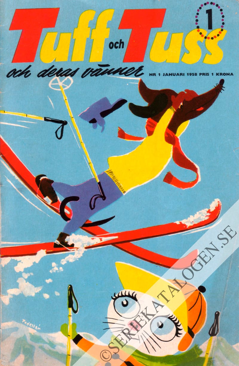 Framsida på Tuff och Tuss och deras vänner #1 (1958)