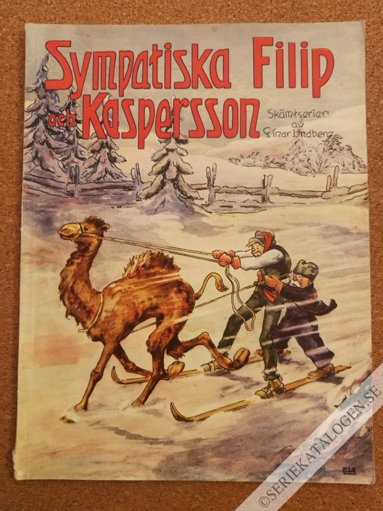 Framsida på Sympatiska Filip och Kaspersson (1953)