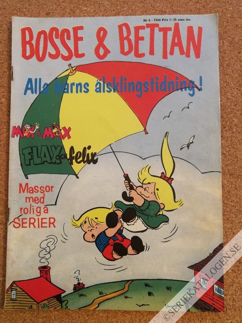 Framsida på Bosse och Bettan #5 (1964)