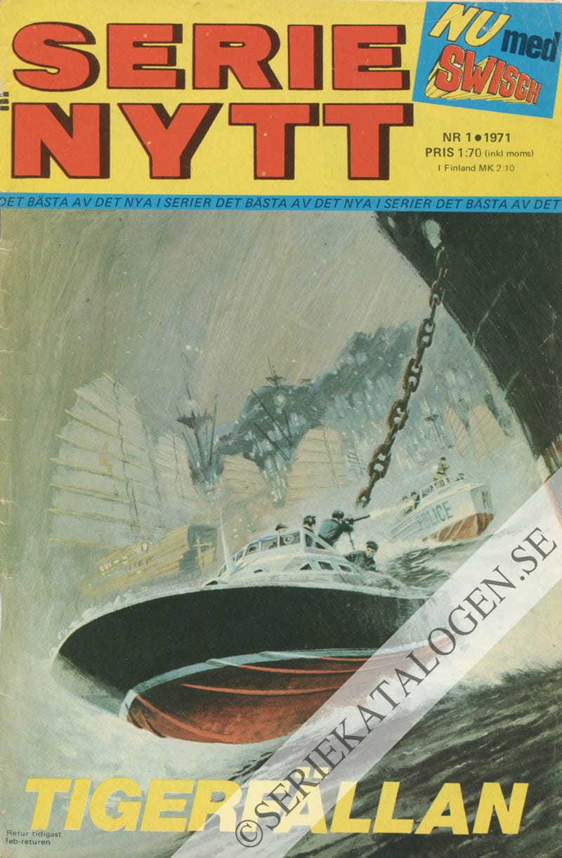 Framsida på Serie-Nytt #1 (1971)