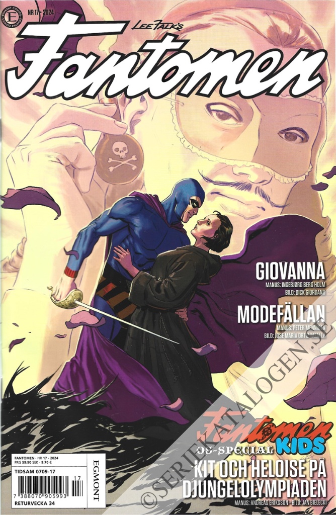 Framsida på Fantomen #17 (2024)