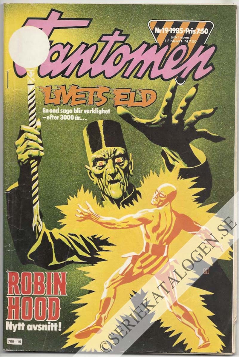 Framsida på Fantomen #19 (1985)