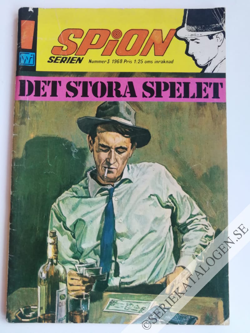 Framsida på Spionserien Det stora spelet (1968)