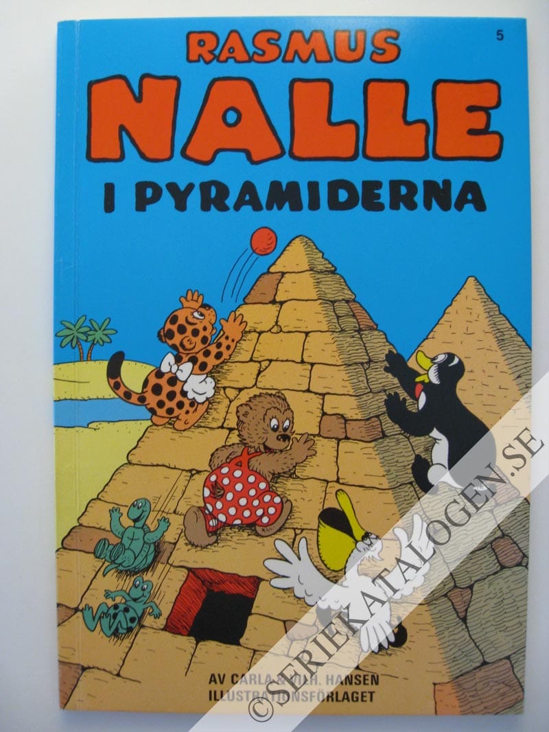 Framsida på Rasmus Nalle Rasmus Nalle i pyramiderna (1969)