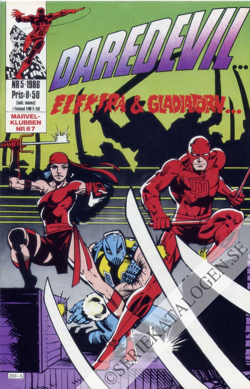 Framsida på Daredevil #5 (1986)