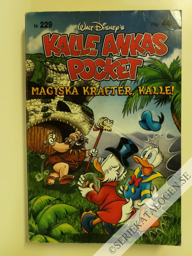 Framsida på Kalle Ankas pocket #229 - Magiska krafter, Kalle! (1999)