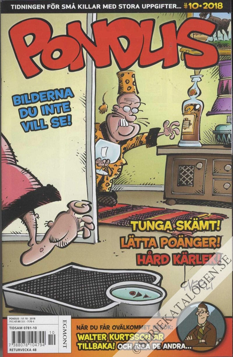 Framsida på Pondus #10 (2018)