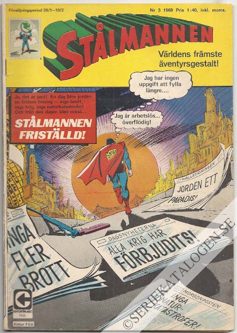 Framsida på Stålmannen #3 (1969)