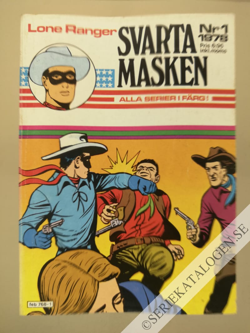Framsida på Lone Ranger Svarta Masken #1 (1978)