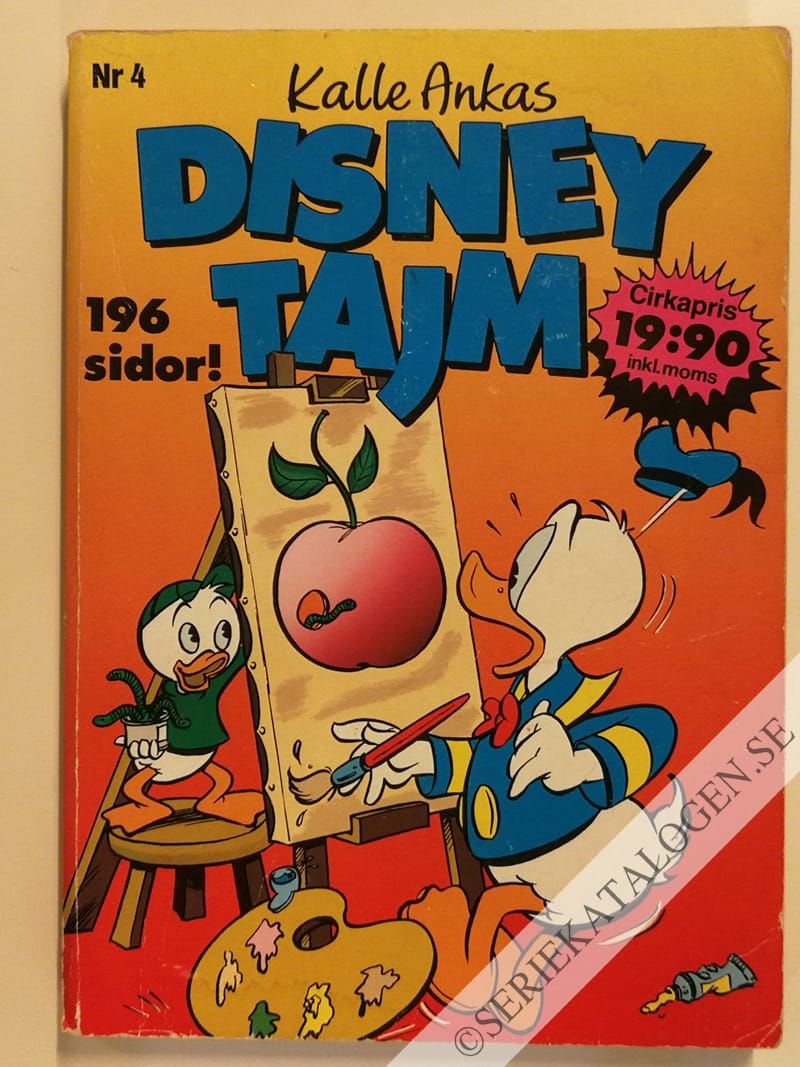 Framsida på Kalle Ankas Disneytajm #4 (1989)