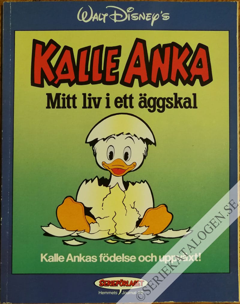 Framsida på Kalle Ankas födelse och uppväxt! (1990)