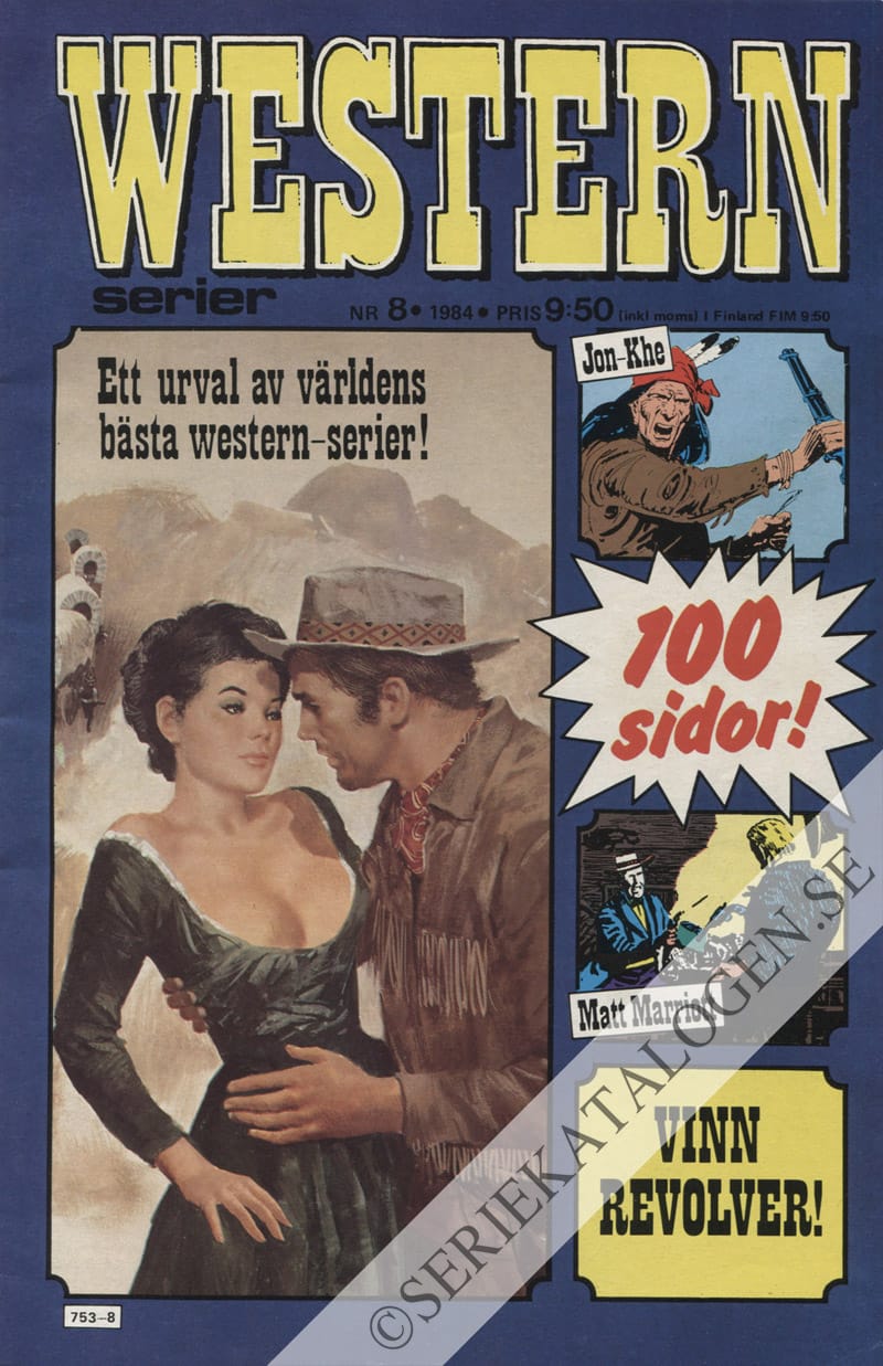 Framsida på Westernserier #8 (1984)