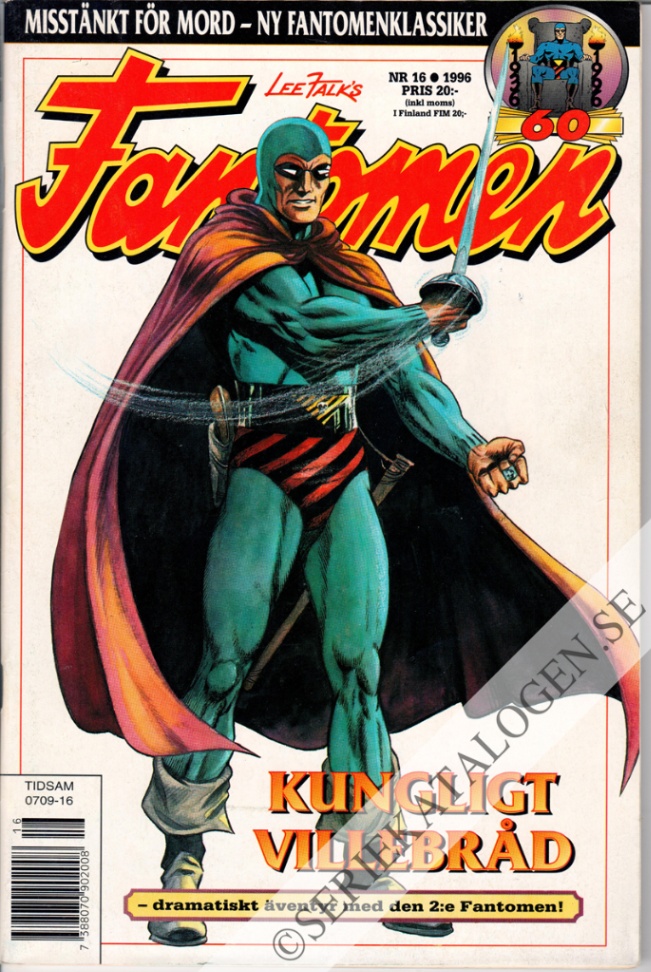 Framsida på Fantomen #16 (1996)