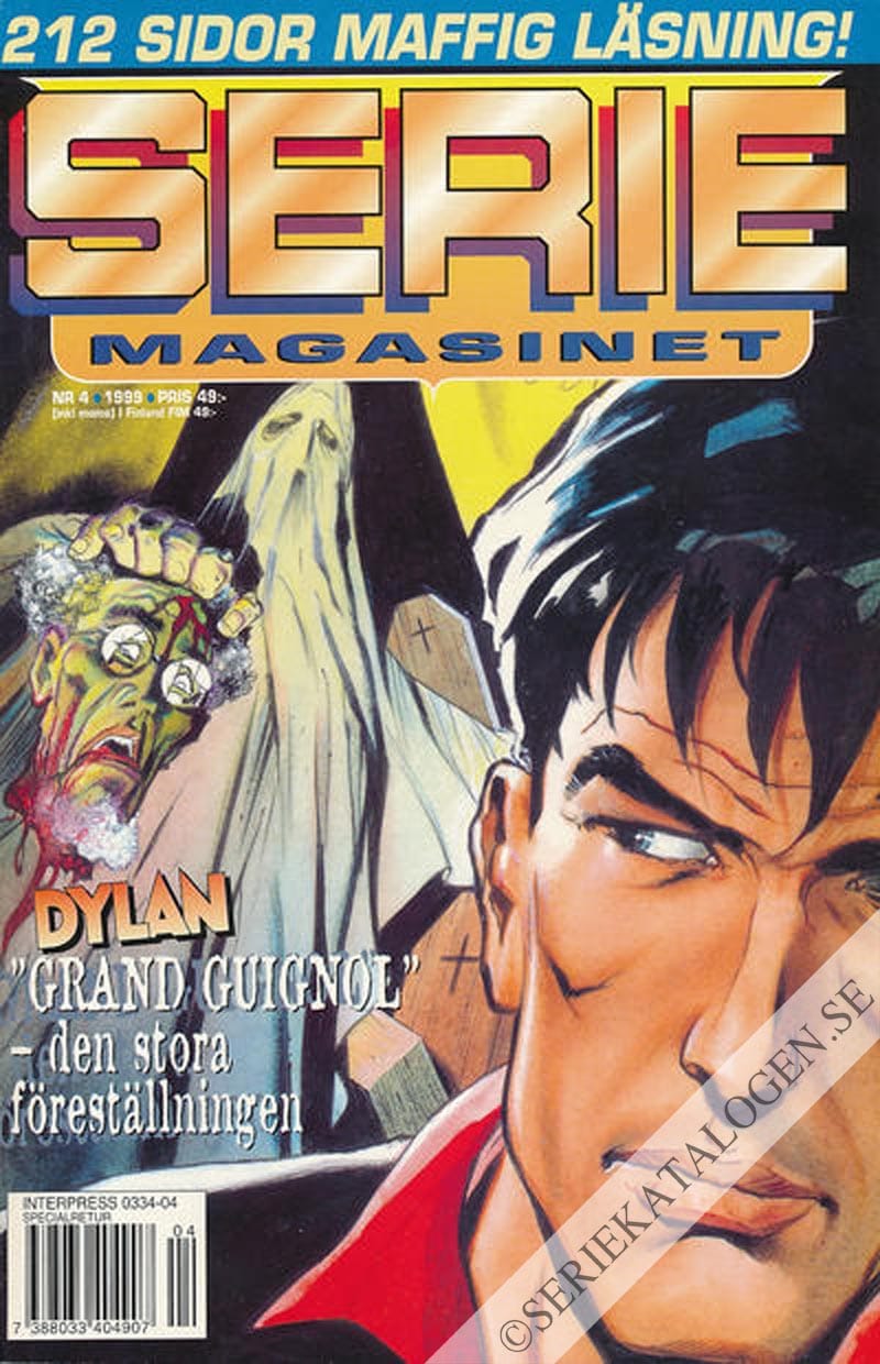 Framsida på Seriemagasinet #4 (1999)