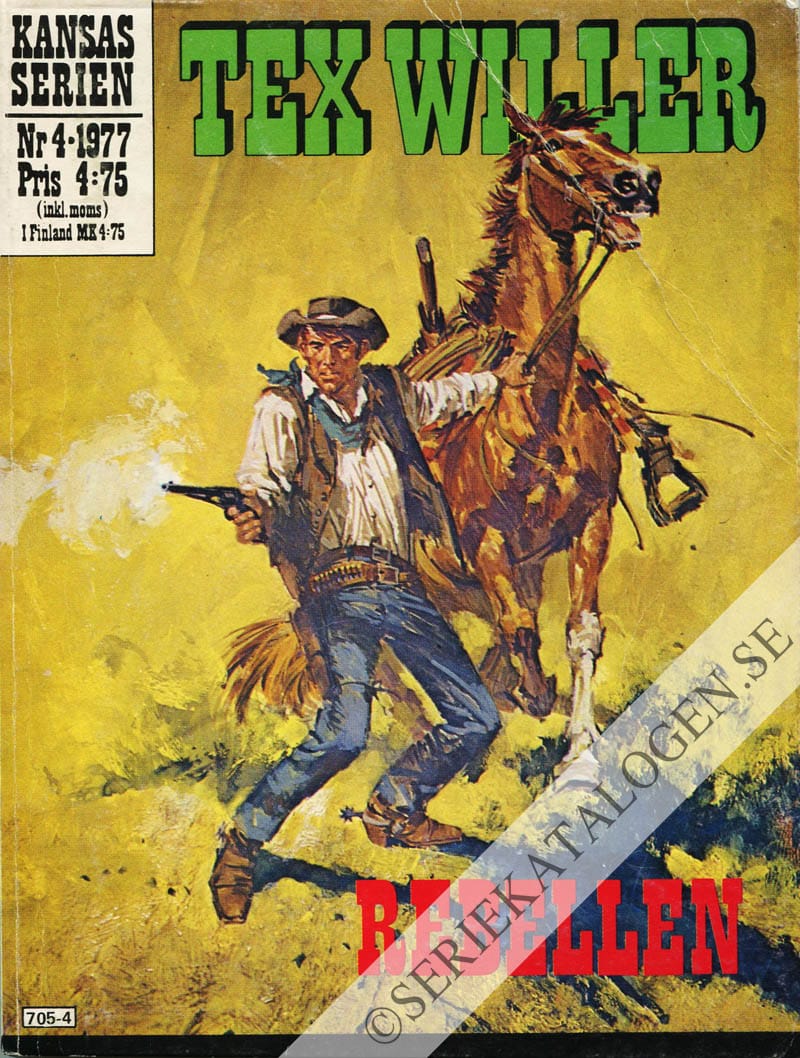 Framsida på Kansasserien Rebellen (1977)