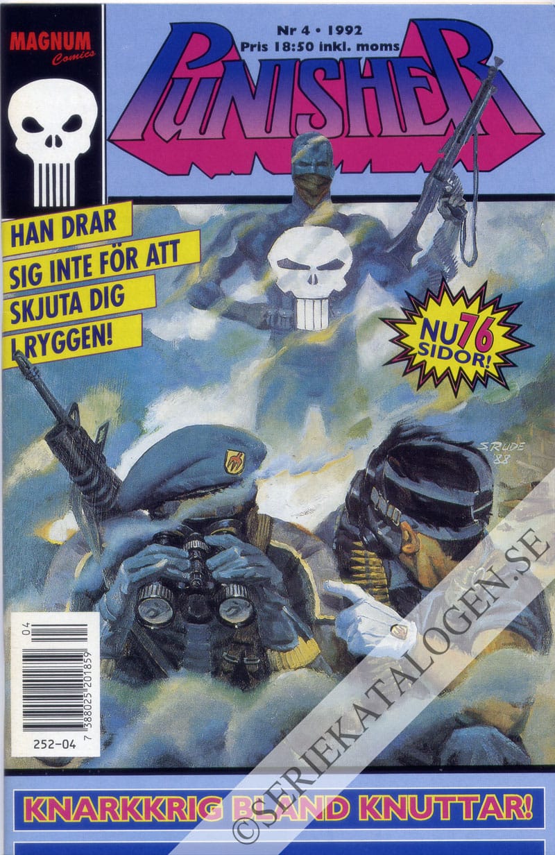 Framsida på Punisher #4 (1992)