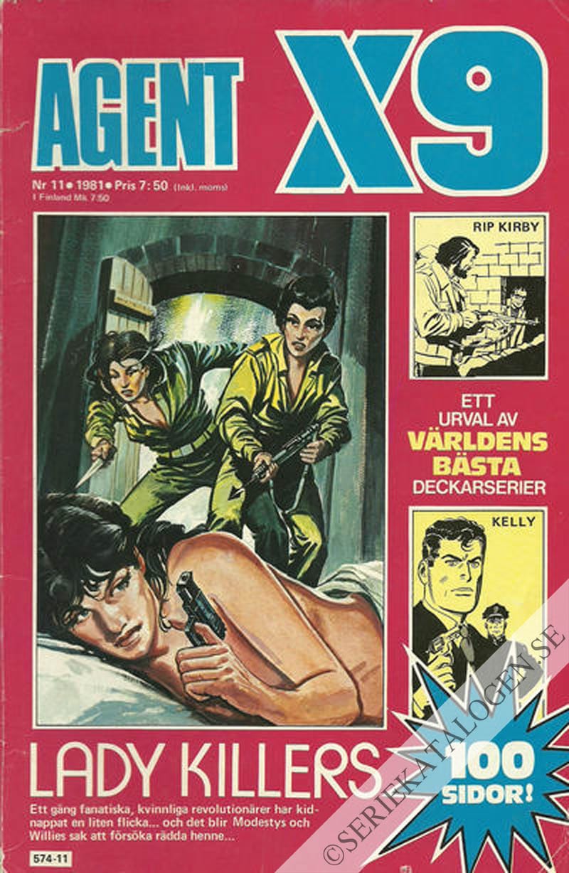 Framsida på Agent X9 #11 (1981)