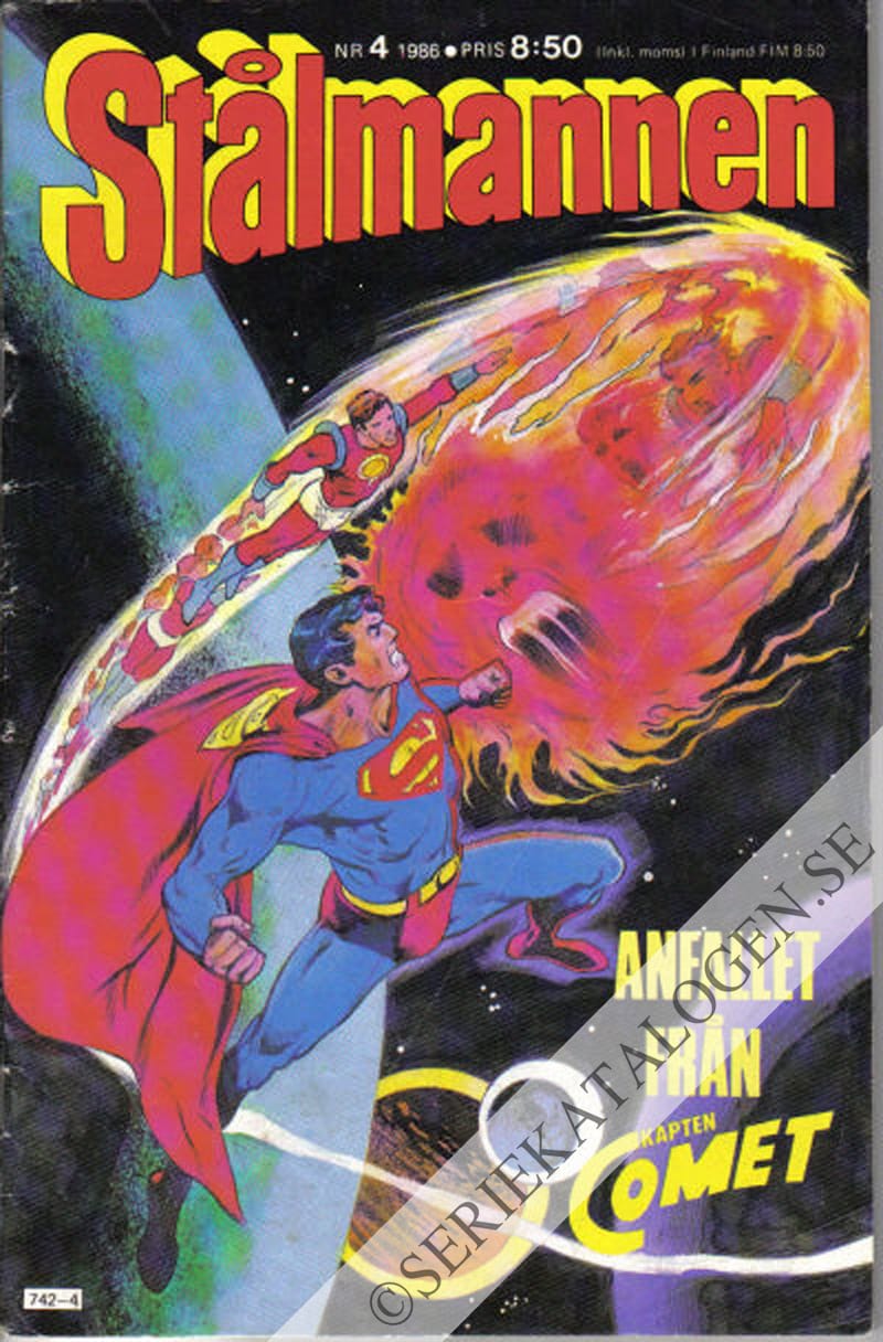 Framsida på Stålmannen #4 (1986)