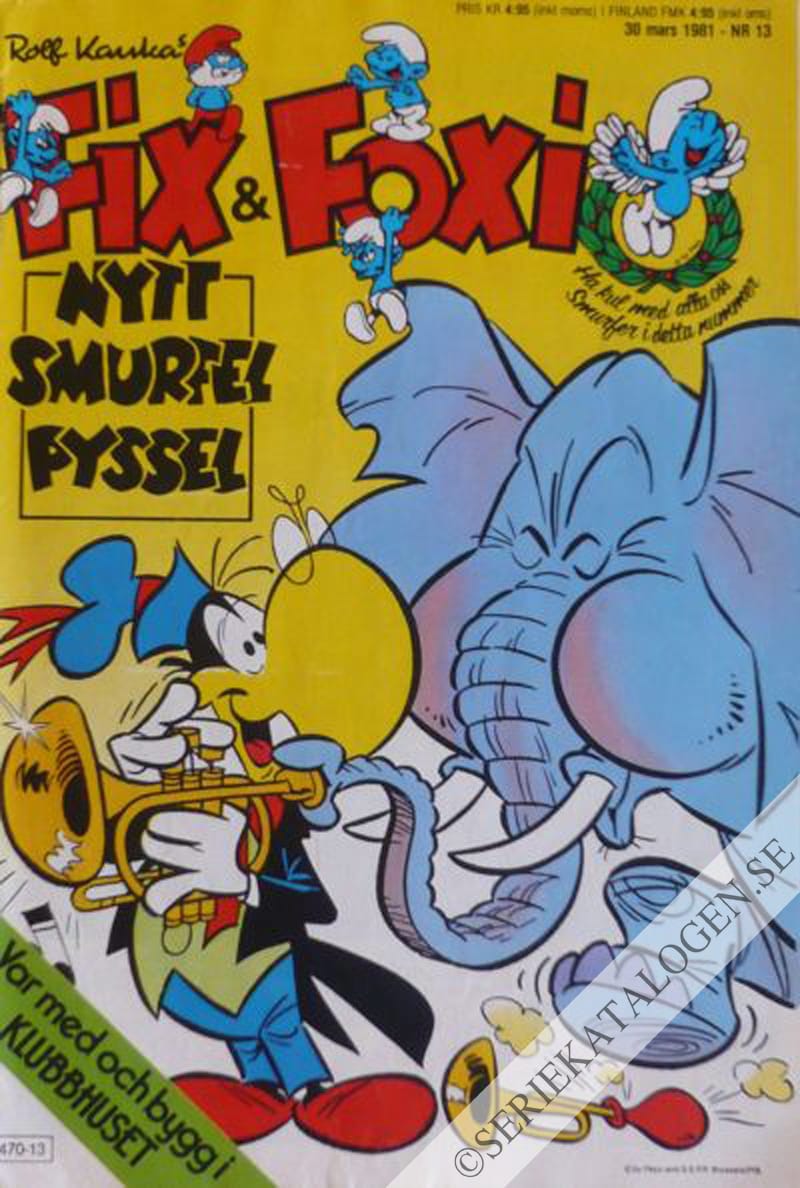 Framsida på Fix och Foxi #13 (1981)