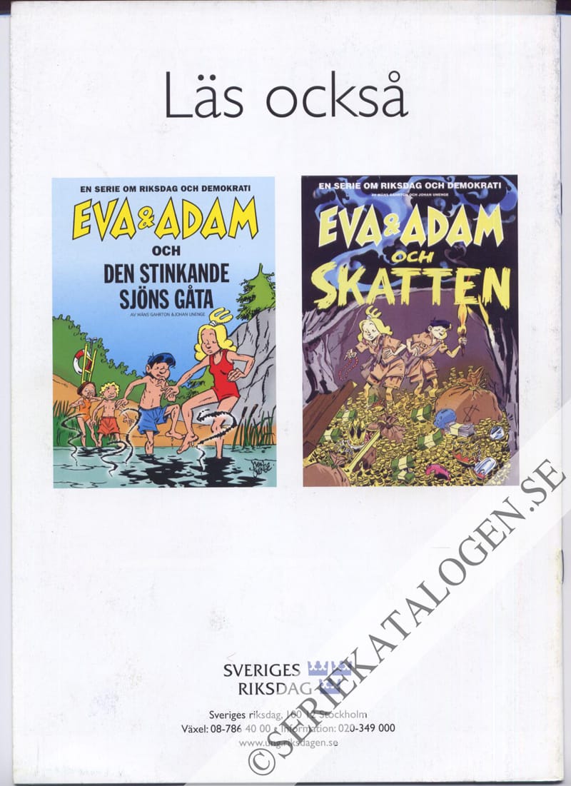 Baksida på Eva & Adam och hotet från världsrymden (1997)