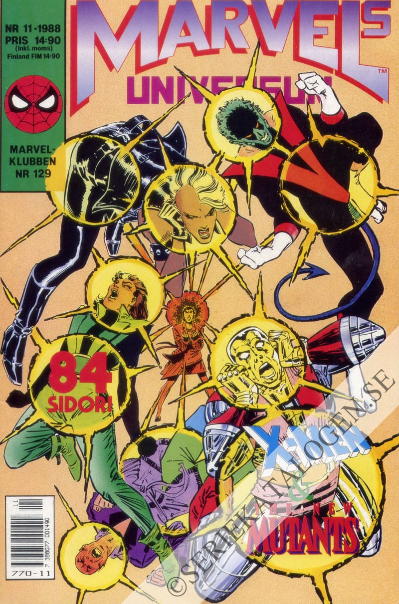 Framsida på Marvels universum X-Men (1988)