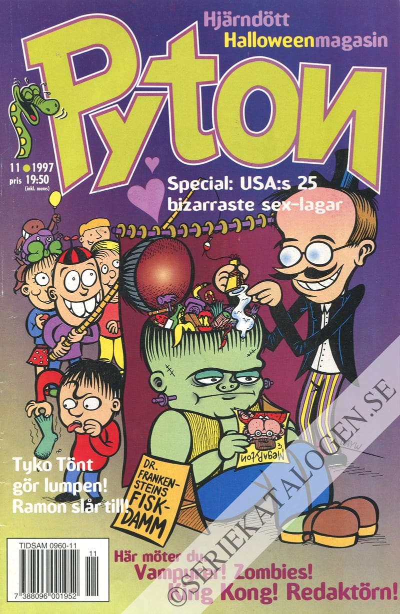 Framsida på Pyton #11 (1997)