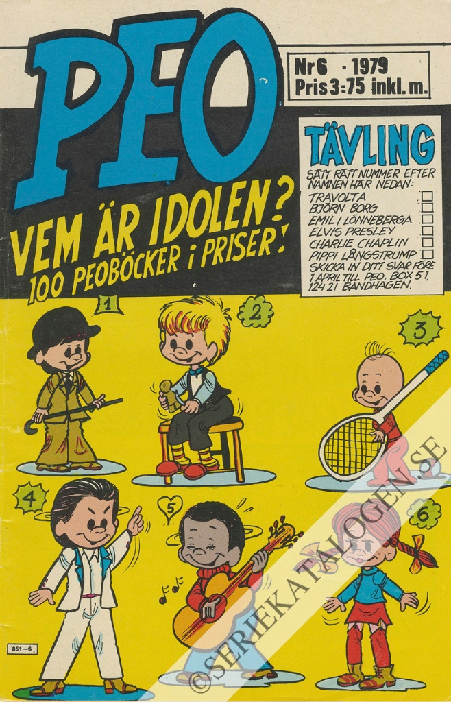 Framsida på Peo #6 (1979)