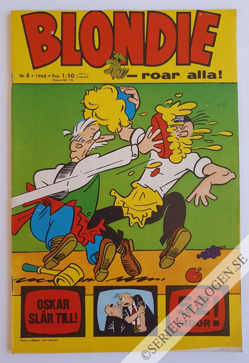 Framsida på Blondie #8 (1968)