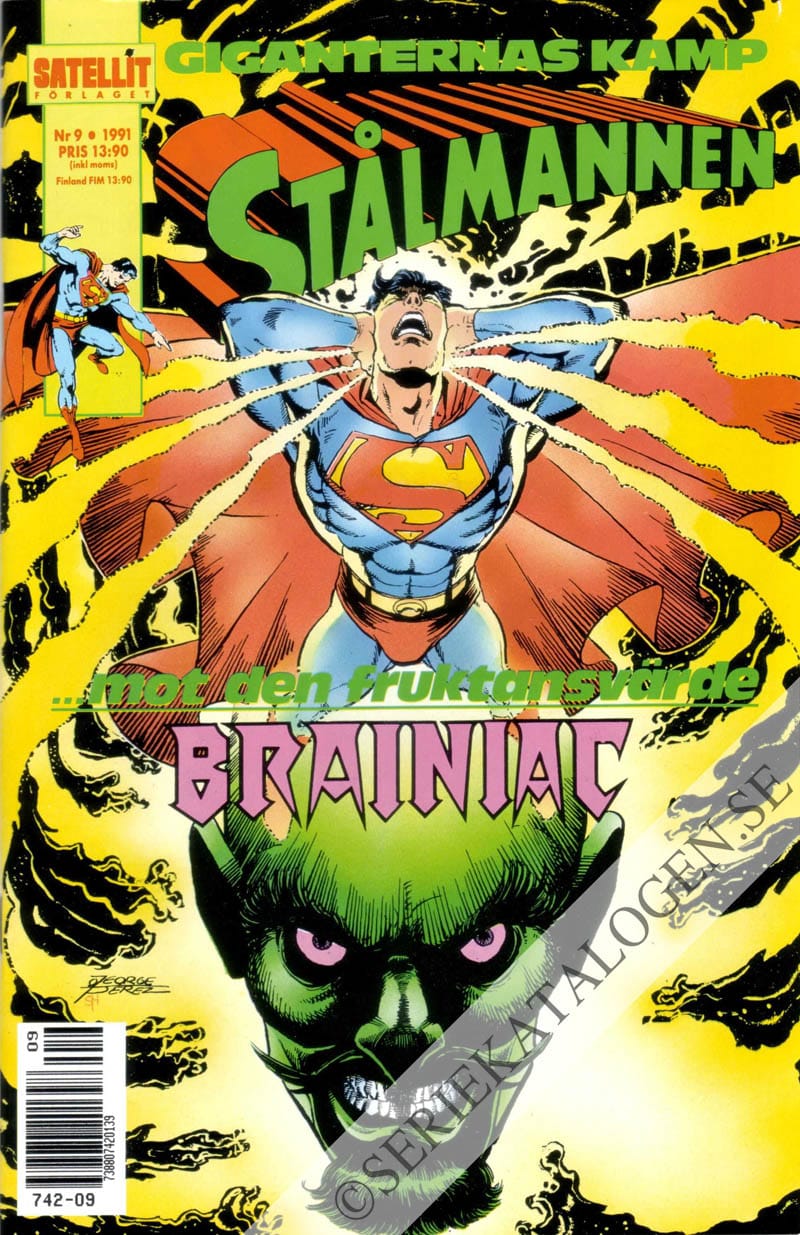 Framsida på Stålmannen #9 (1991)
