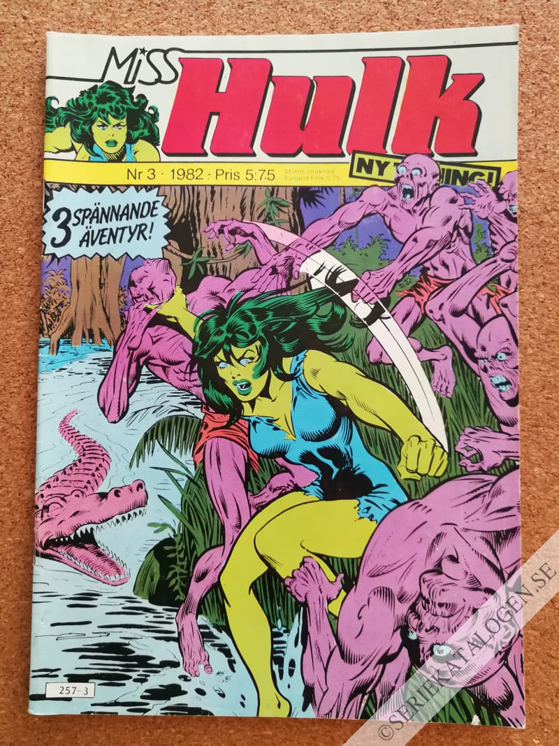 Framsida på Miss Hulk #3 (1982)