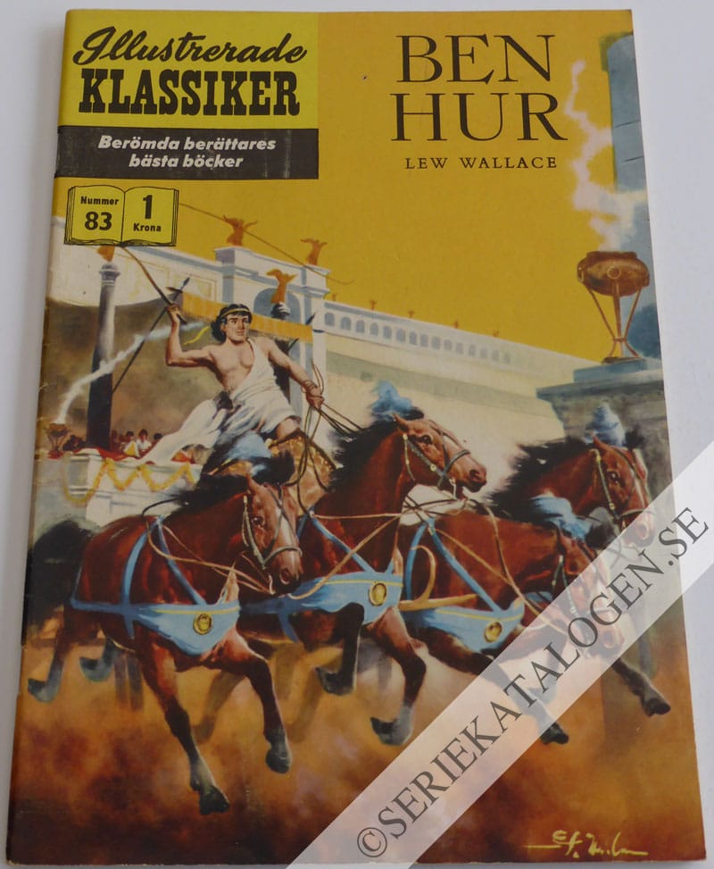 Framsida på Illustrerade Klassiker #83 - Ben Hur (1959)