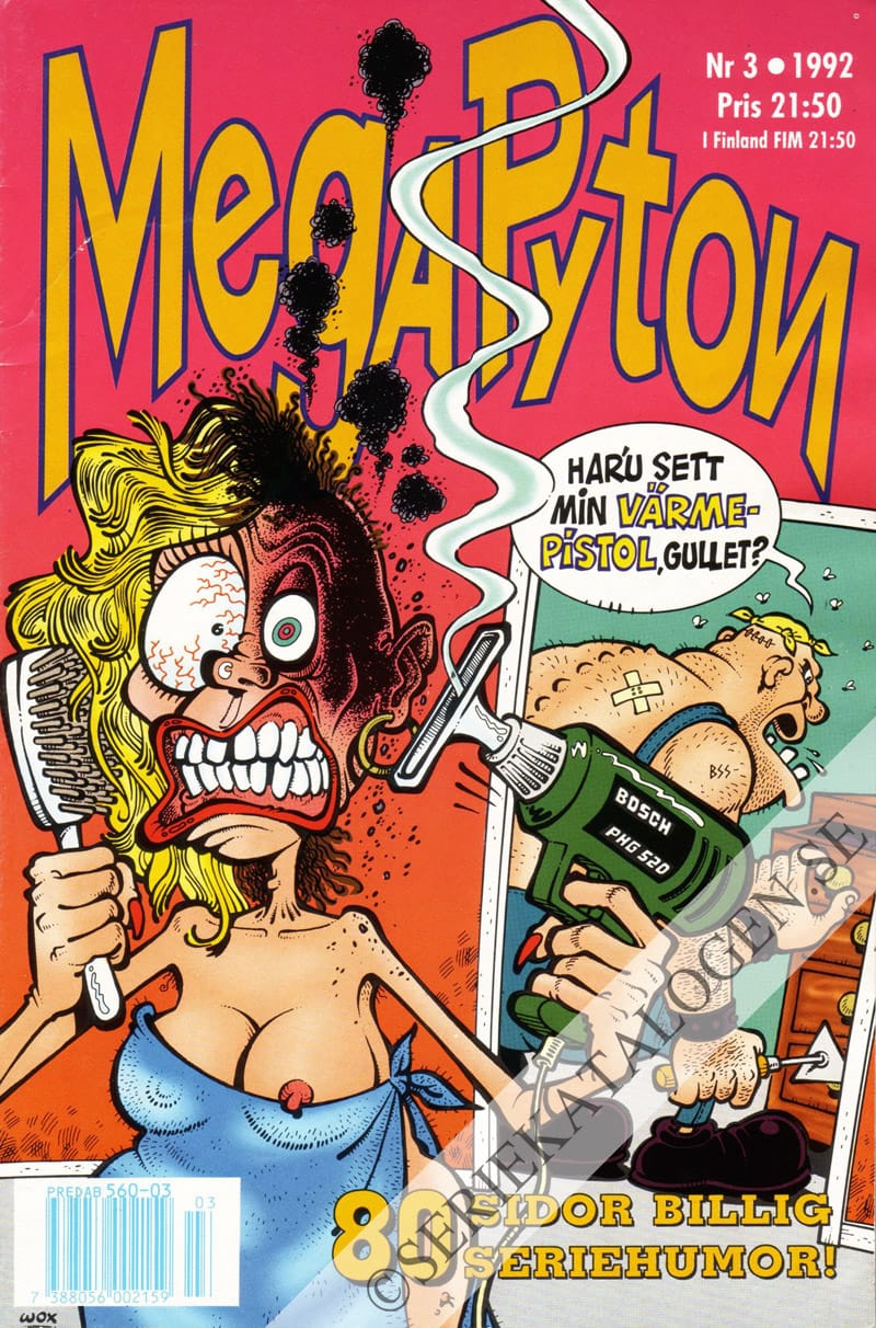 Framsida på MegaPyton #3 (1992)