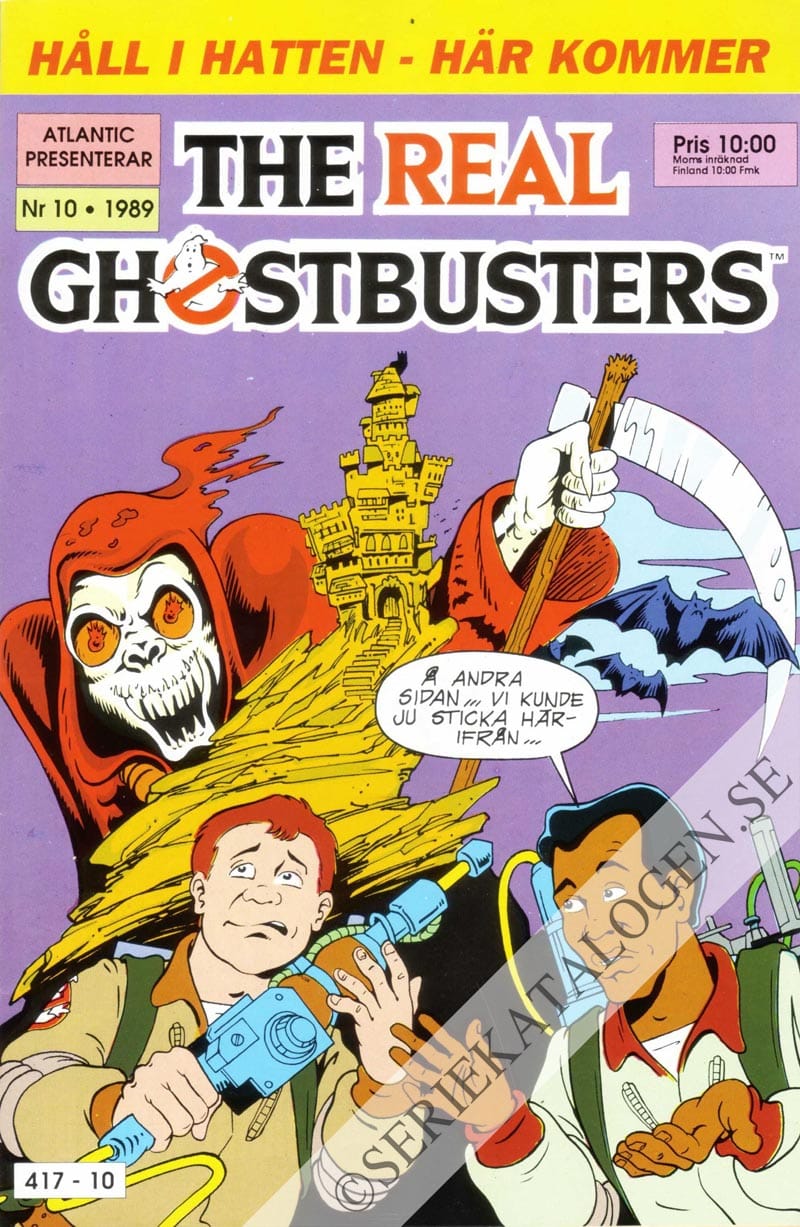 Framsida på The real Ghostbusters #10 (1989)
