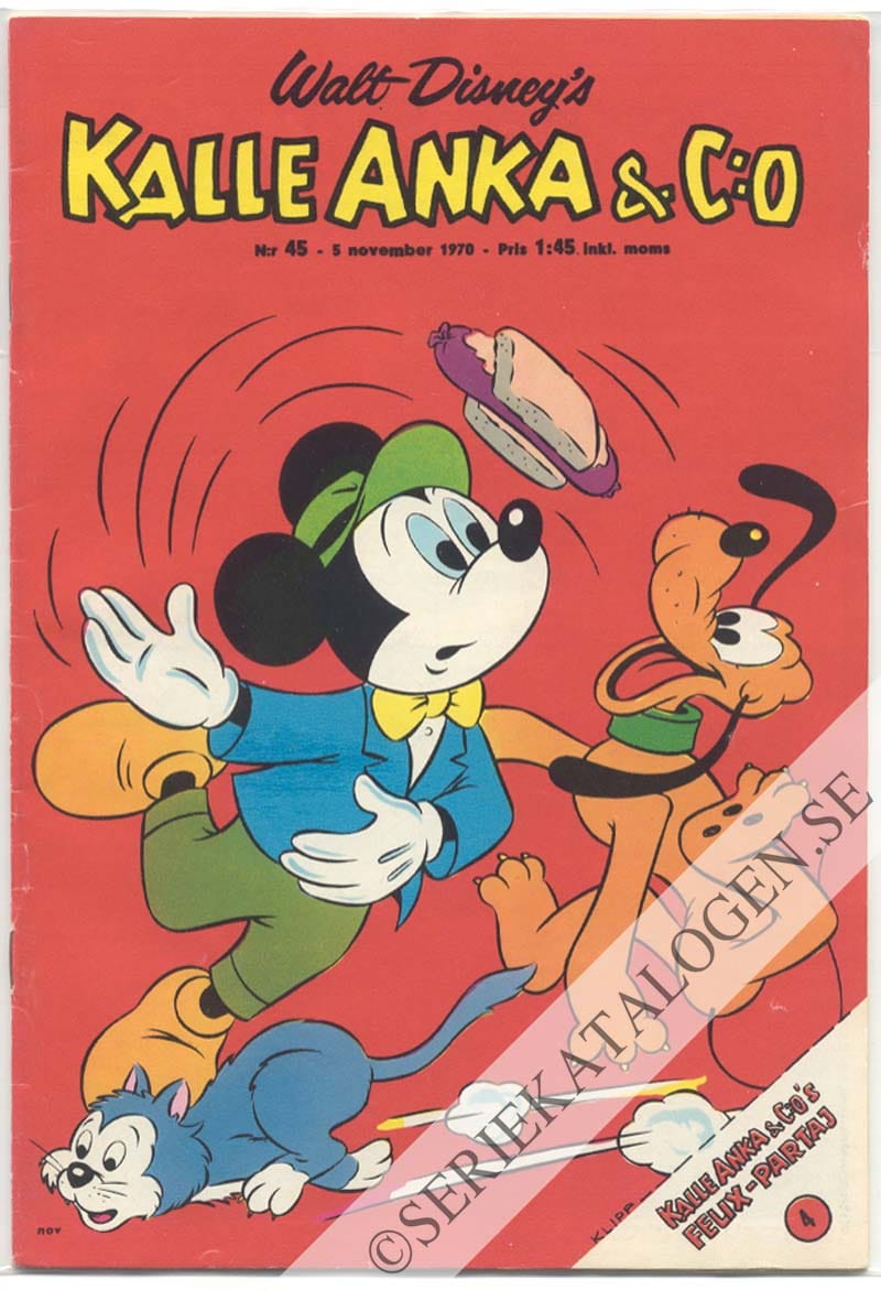 Framsida på Kalle Anka & C:o #45 (1970)