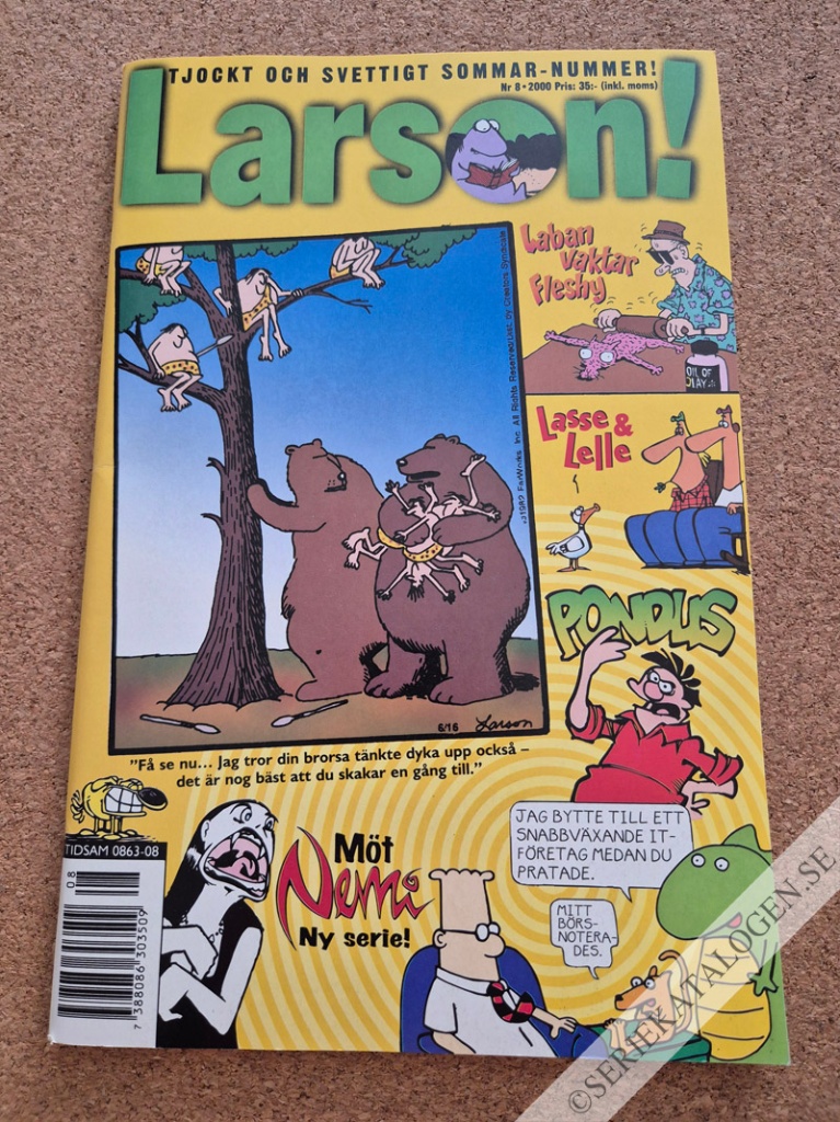 Framsida på Larson! #8 (2000)