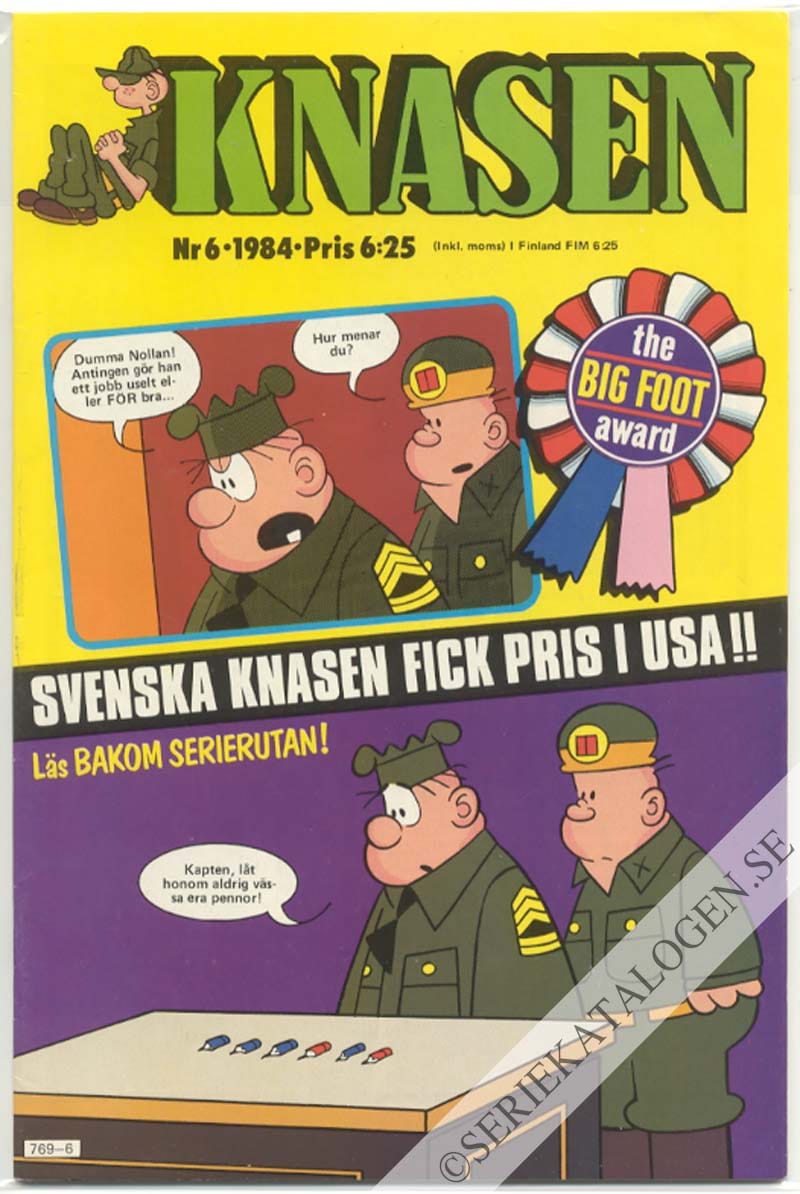 Framsida på Knasen #6 (1984)