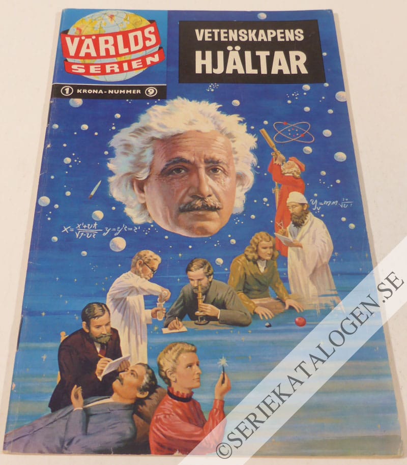 Framsida på Världsserien Vetenskapens hjältar (1960)
