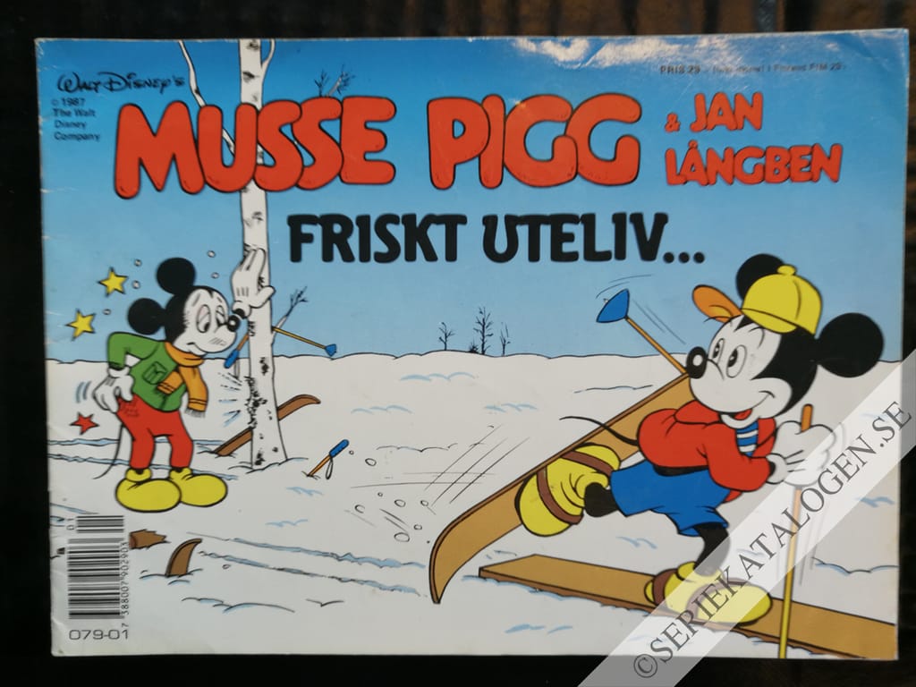 Framsida på Musse Pigg och Jan Långben Friskt uteliv... (1990)
