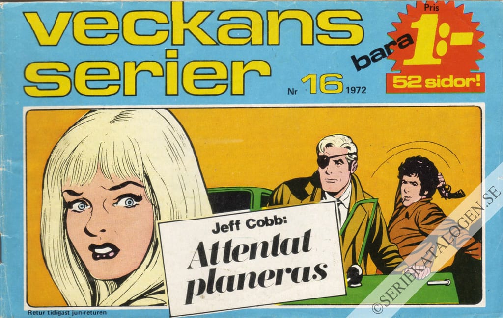Framsida på Veckans serier #16 (1972)