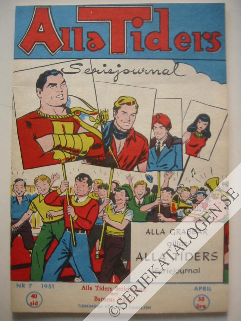 Framsida på Alla tiders seriejournal #7 (1951)