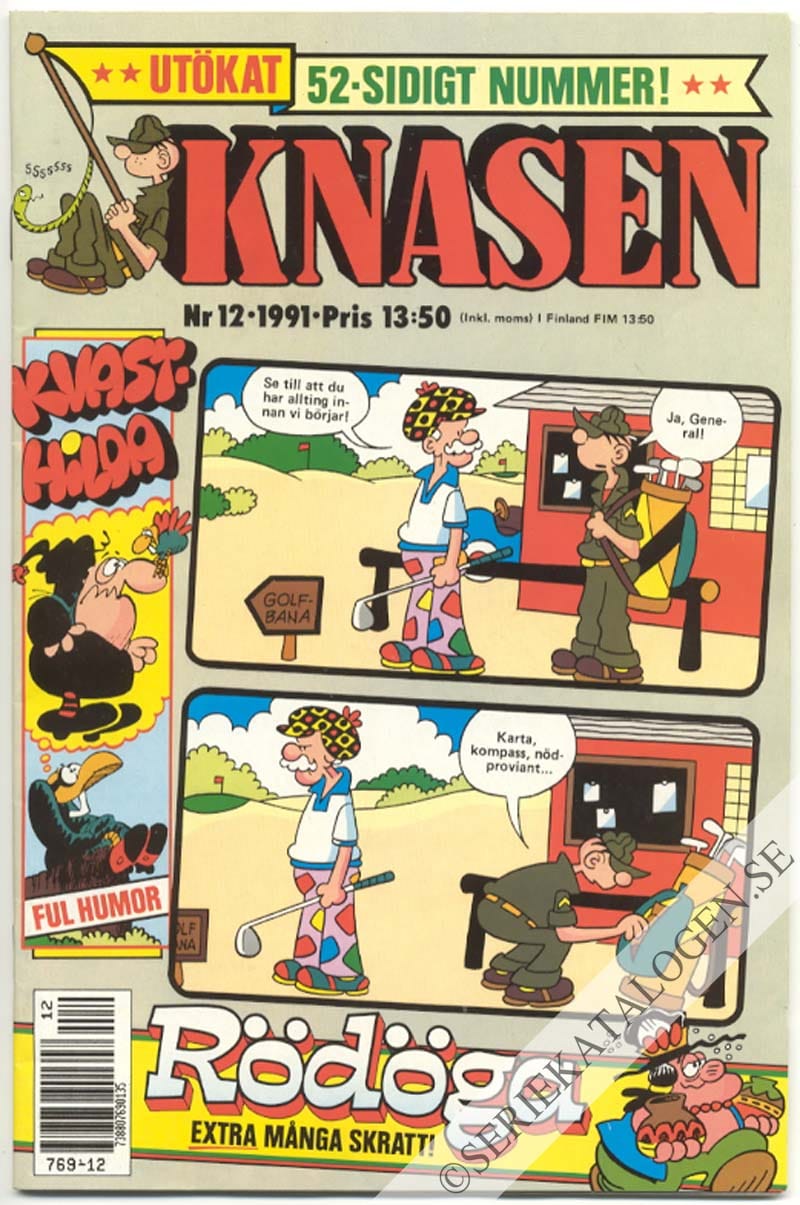 Framsida på Knasen #12 (1991)