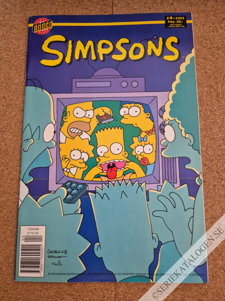 Framsida på Simpsons #4 (2003)
